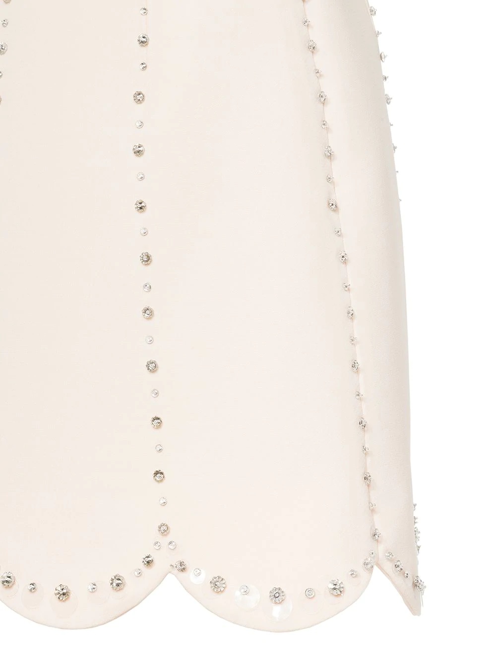 embellished scallop-hem skirt - 3