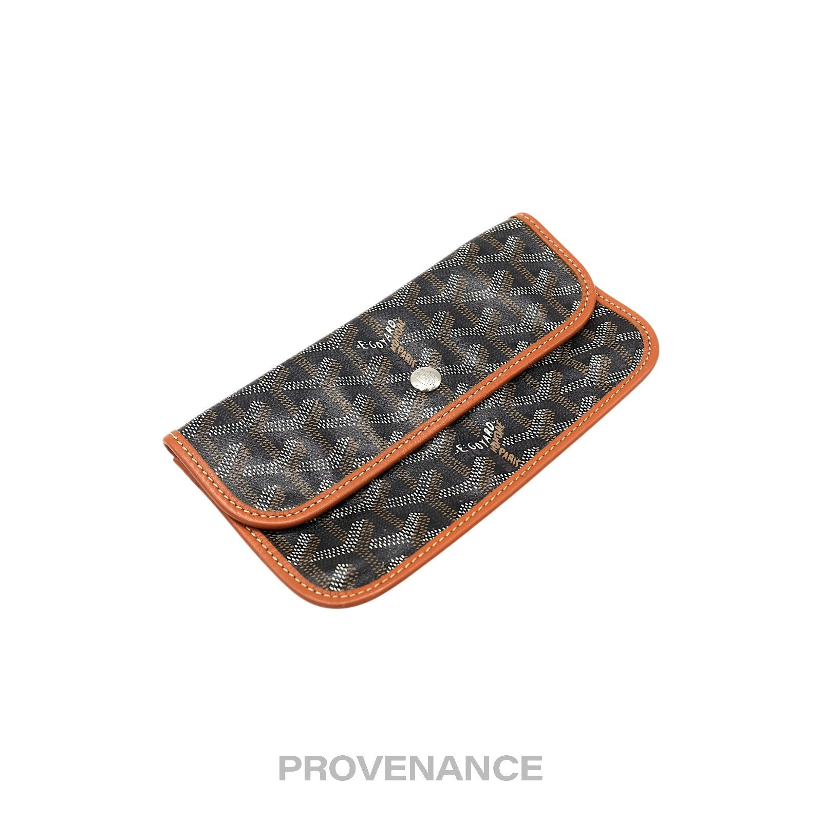Goyard St. Louis Pouch - Black/Tan Goyardine - 4