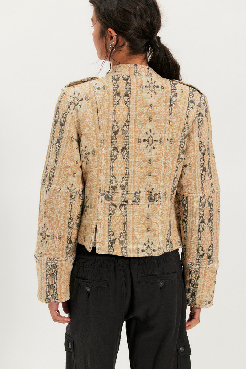 FREE PEOPLE Lotty Jacquard Band Jacket outlook