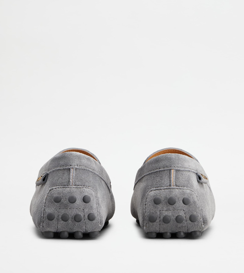 Tod's GOMMINO DRIVING SHOES IN SUEDE - GREY outlook