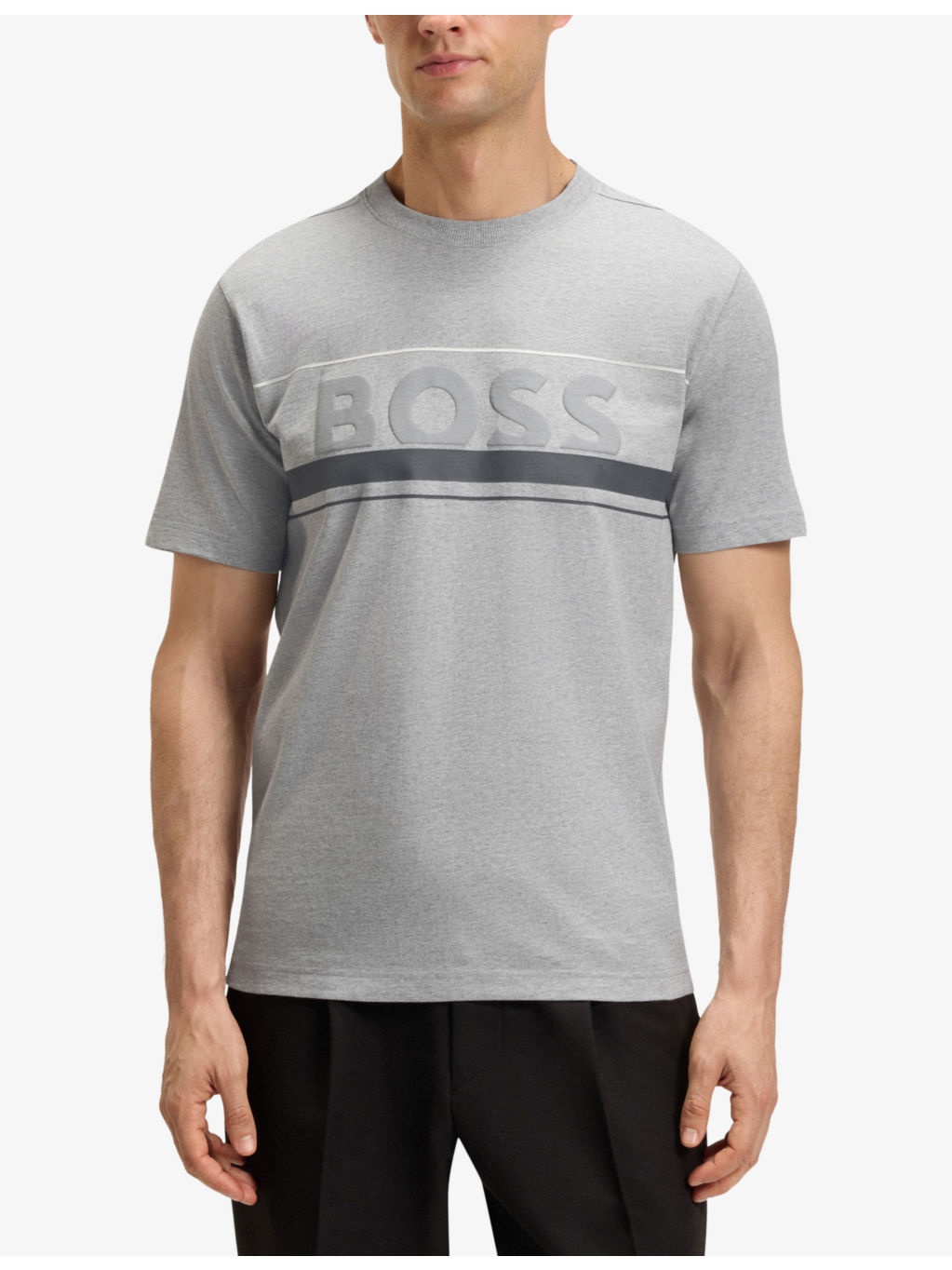 Brand-Print Short-Sleeve Cotton T-Shirt - 3