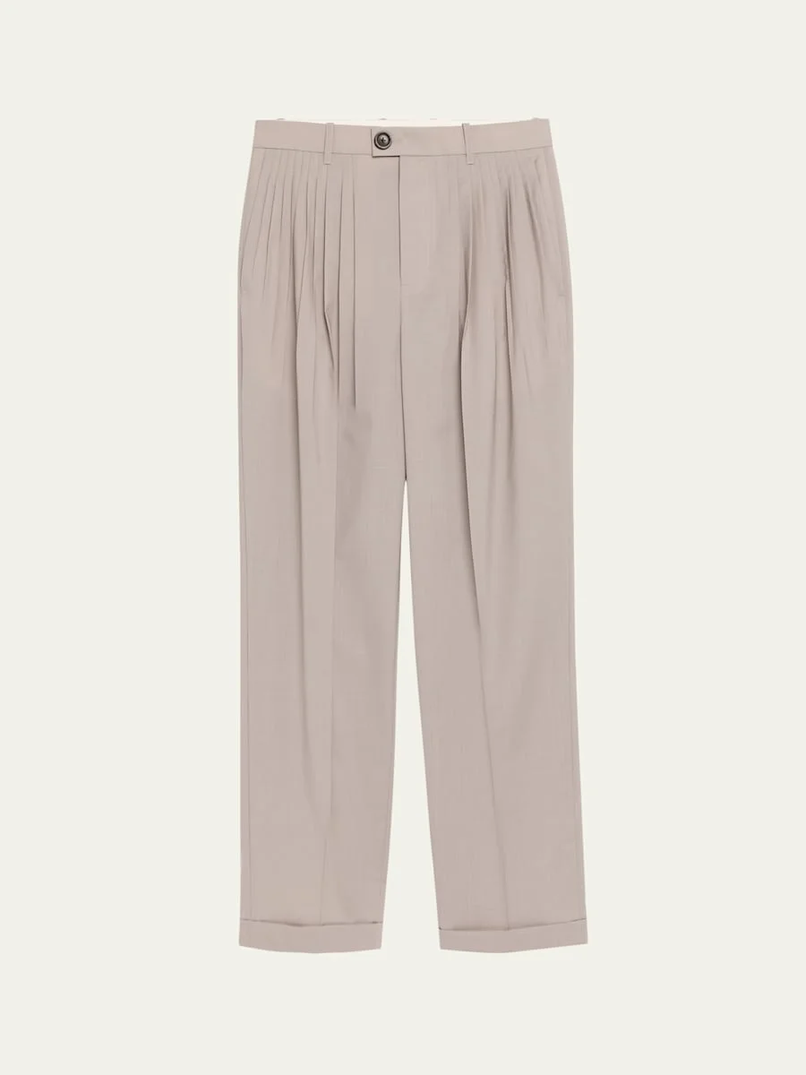 Jade Pleated Pants - 1