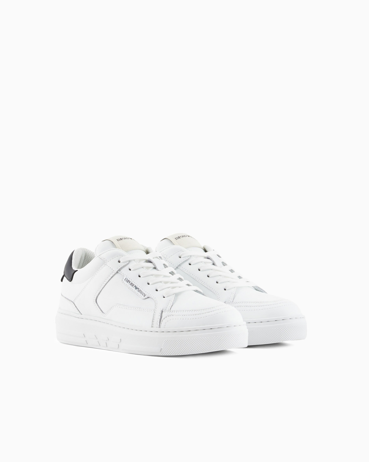Leather sneakers with back eagle - 2