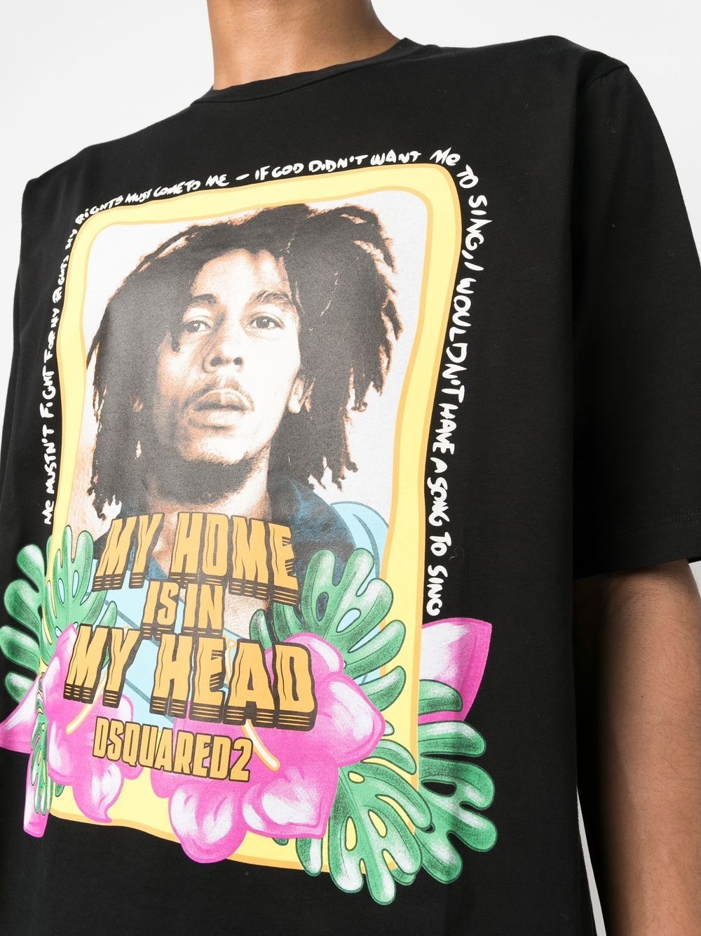 graphic-print crew-neck T-shirt - 5