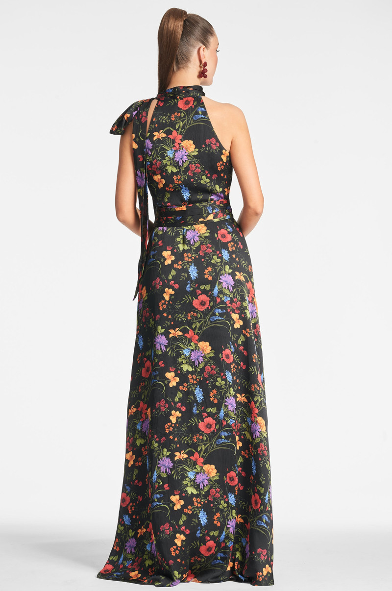 Kayla Gown - Noir Wildflower 3
