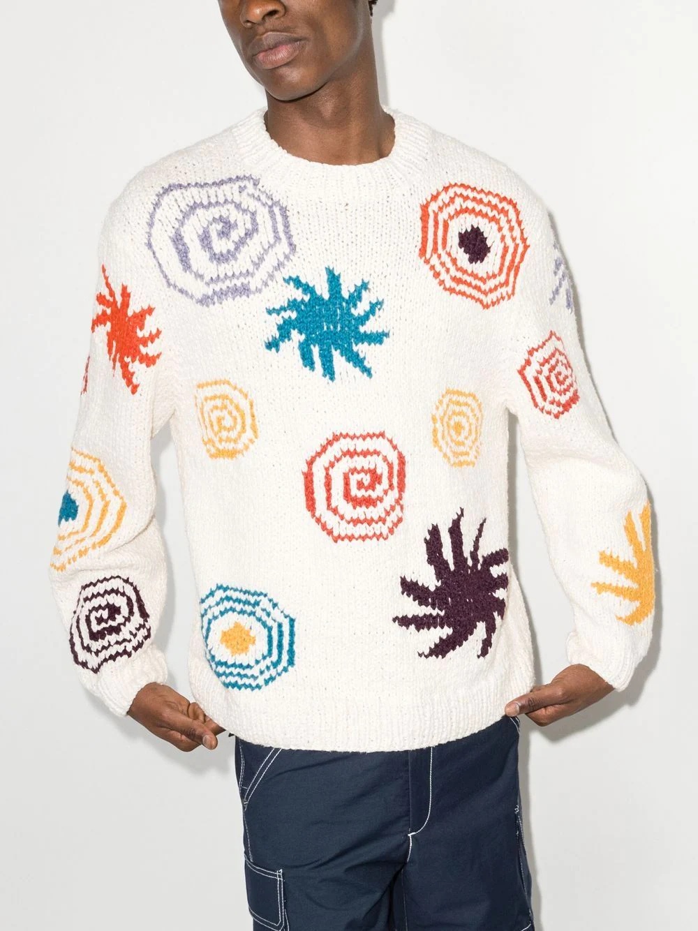 Stars Spirals crew neck jumper - 2