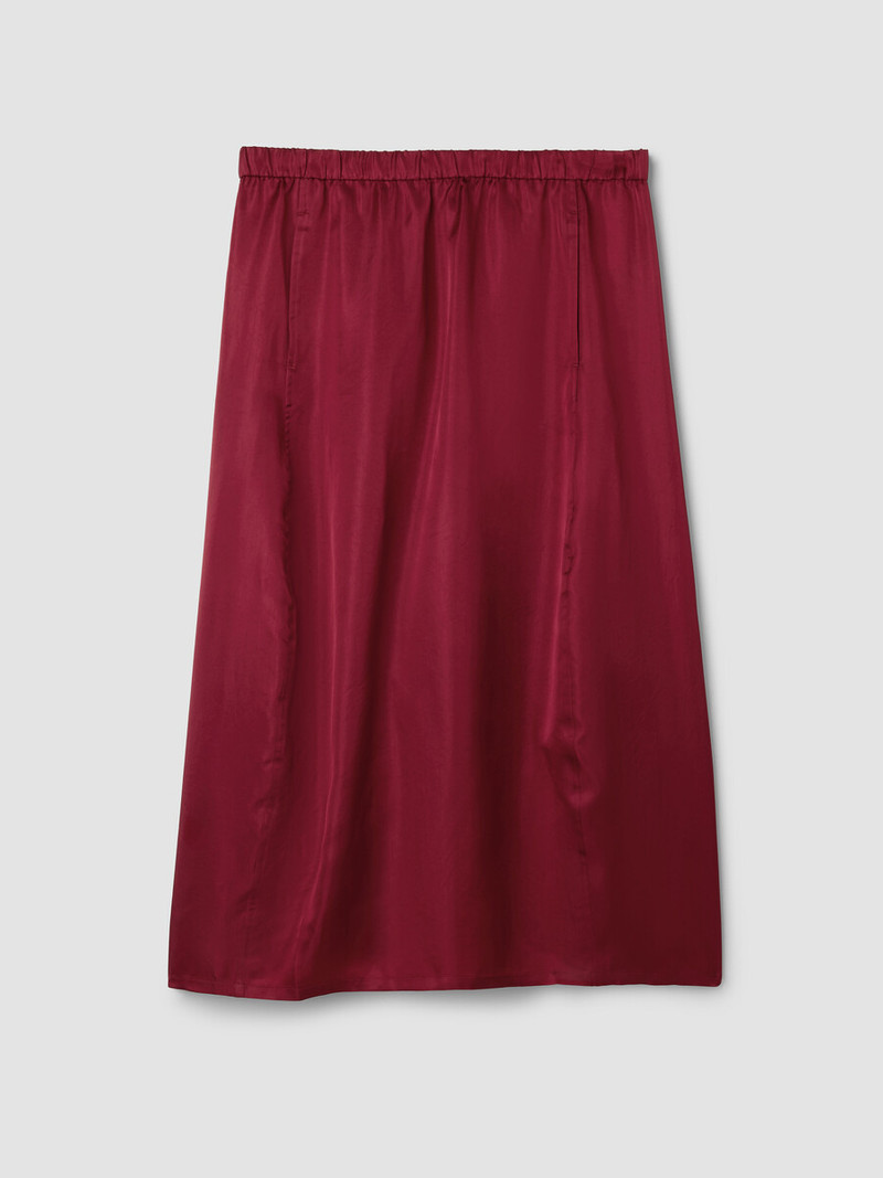 Lightweight Satin Shimmer Lantern Skirt 1