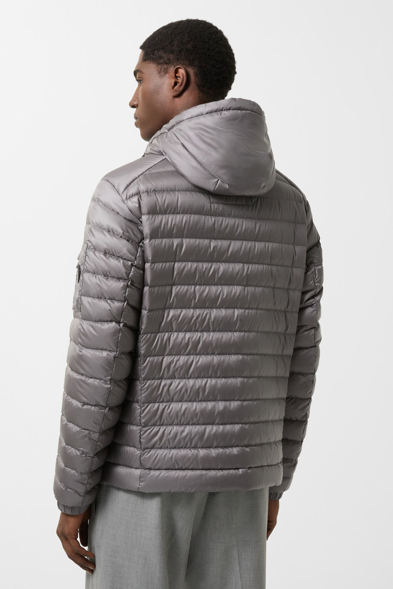 Loke lightweight down jacket in Gray 3