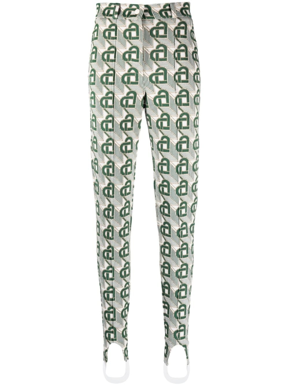 Heart Monogram tailored leggings - 1