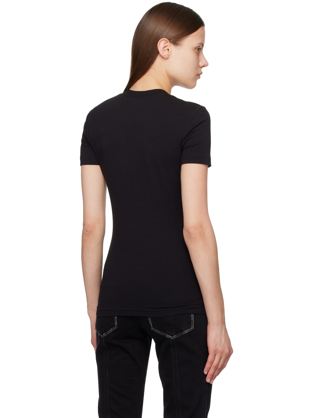 Black Crystal-Cut T-Shirt - 3