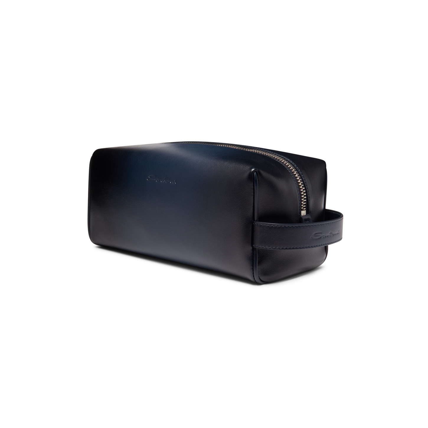 Blue leather pouch - 4