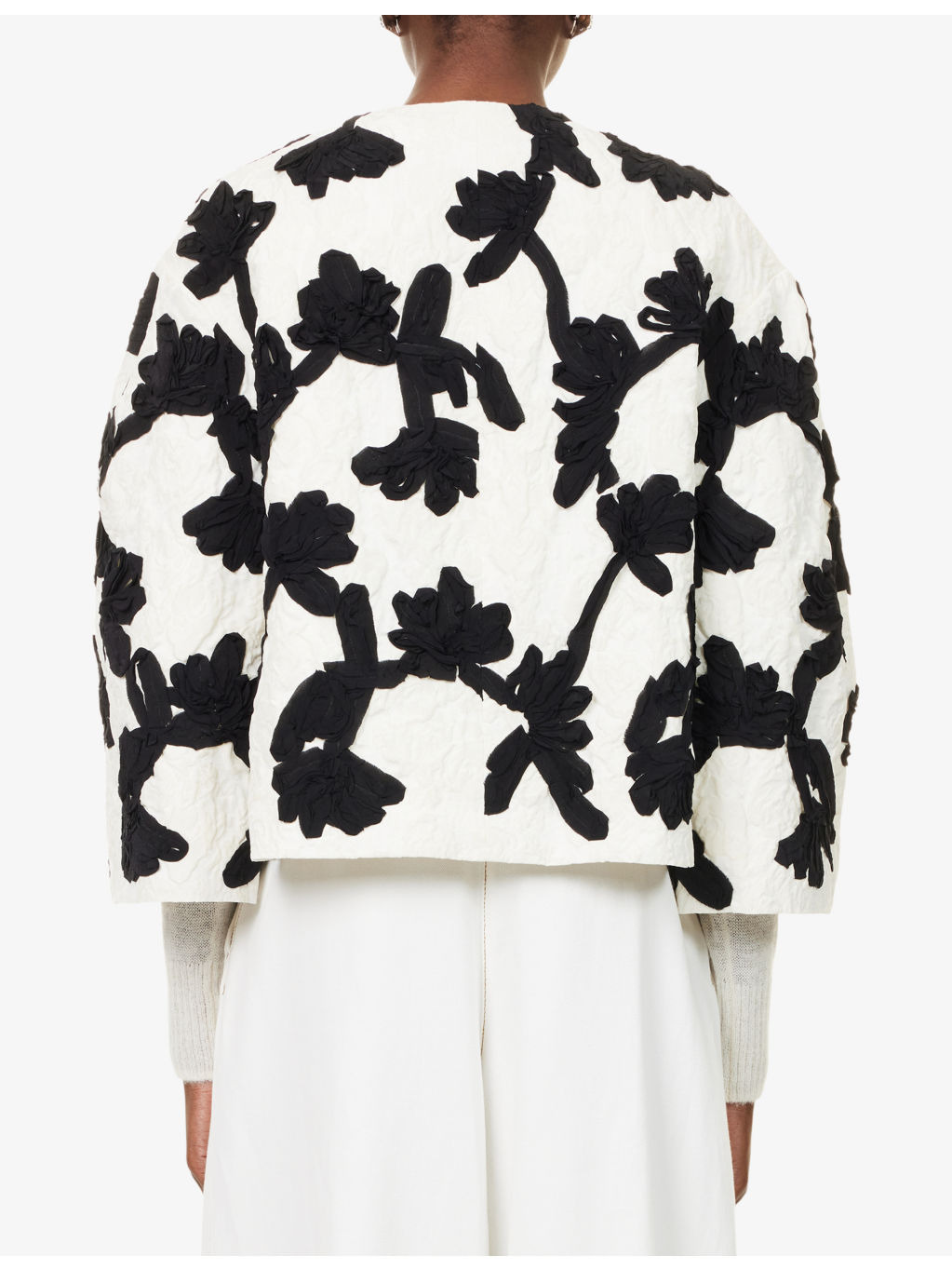 Floral Jacquard Woven Jacket - 4