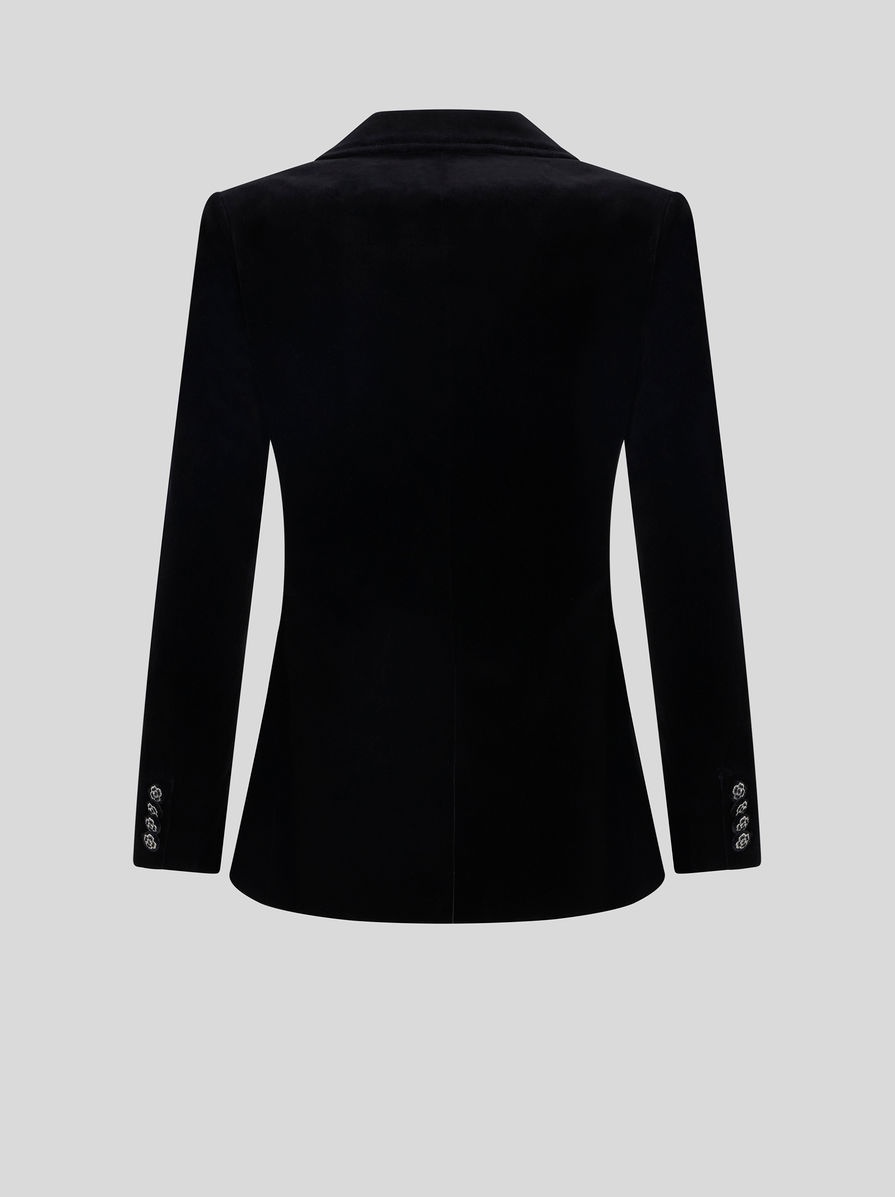 DOUBLE-BREASTED VELVET JACKET - 5