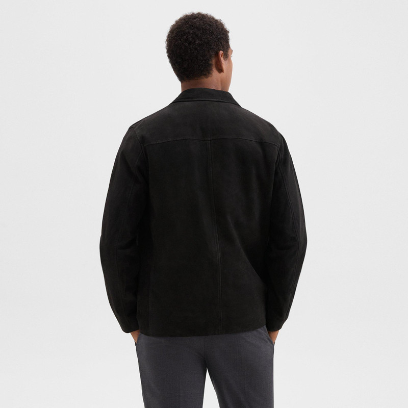 Straight Blazer in Suede 4