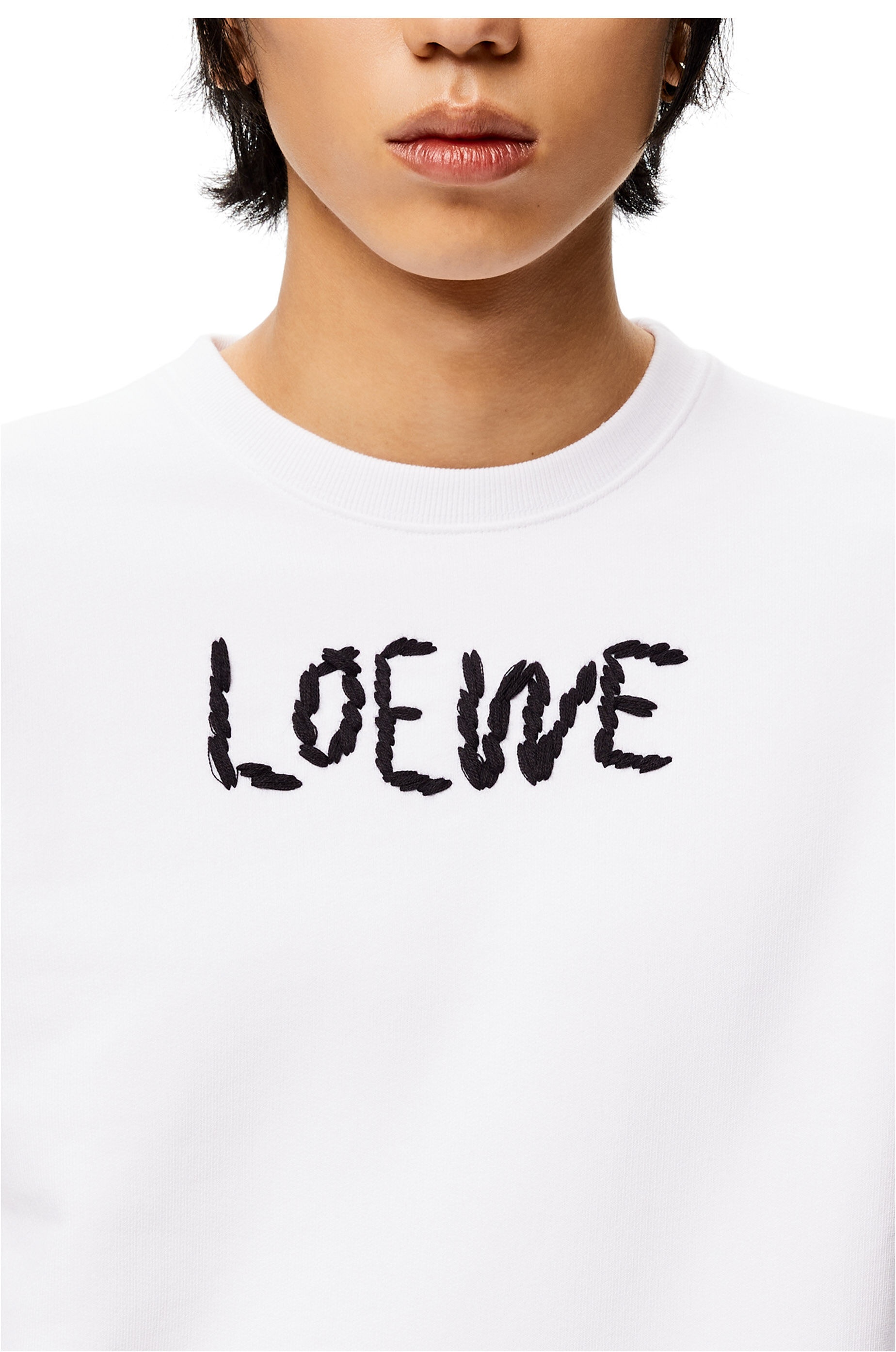 LOEWE embroidered sweatshirt in cotton - 5