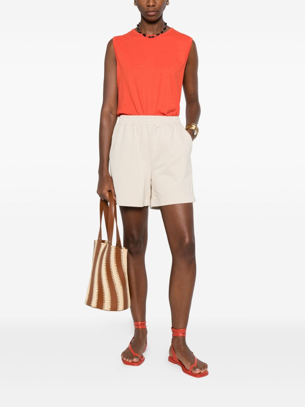 round-neck sleeveless top - 2