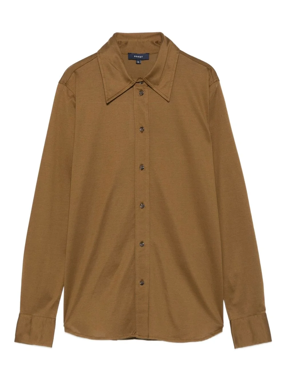 button-down organic-cotton shirt - 1
