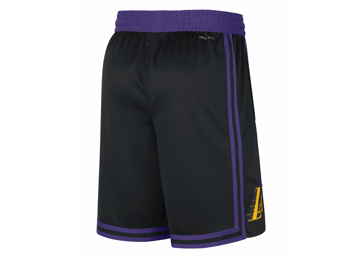 Nike NBA Los Angeles Lakers Swingman City Edition Dri-Fit Shorts Black - 2
