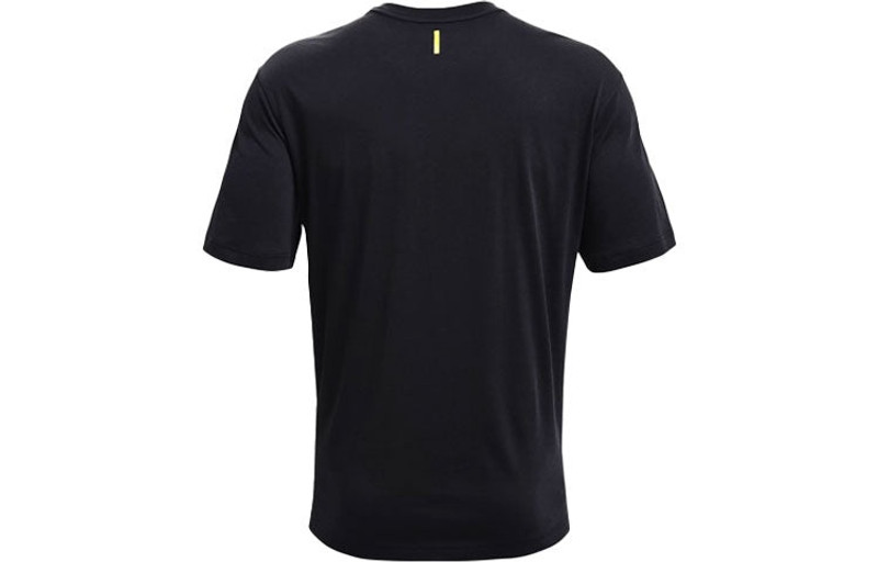 Under Armour Men's Under Armour Curry Cotton Printing Round Neck Short Sleeve Black 1362006-001 outlook