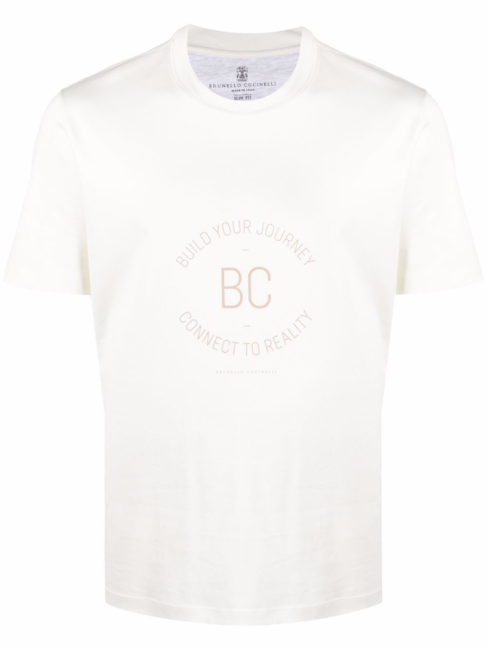 slogan-print cotton T-shirt - 1