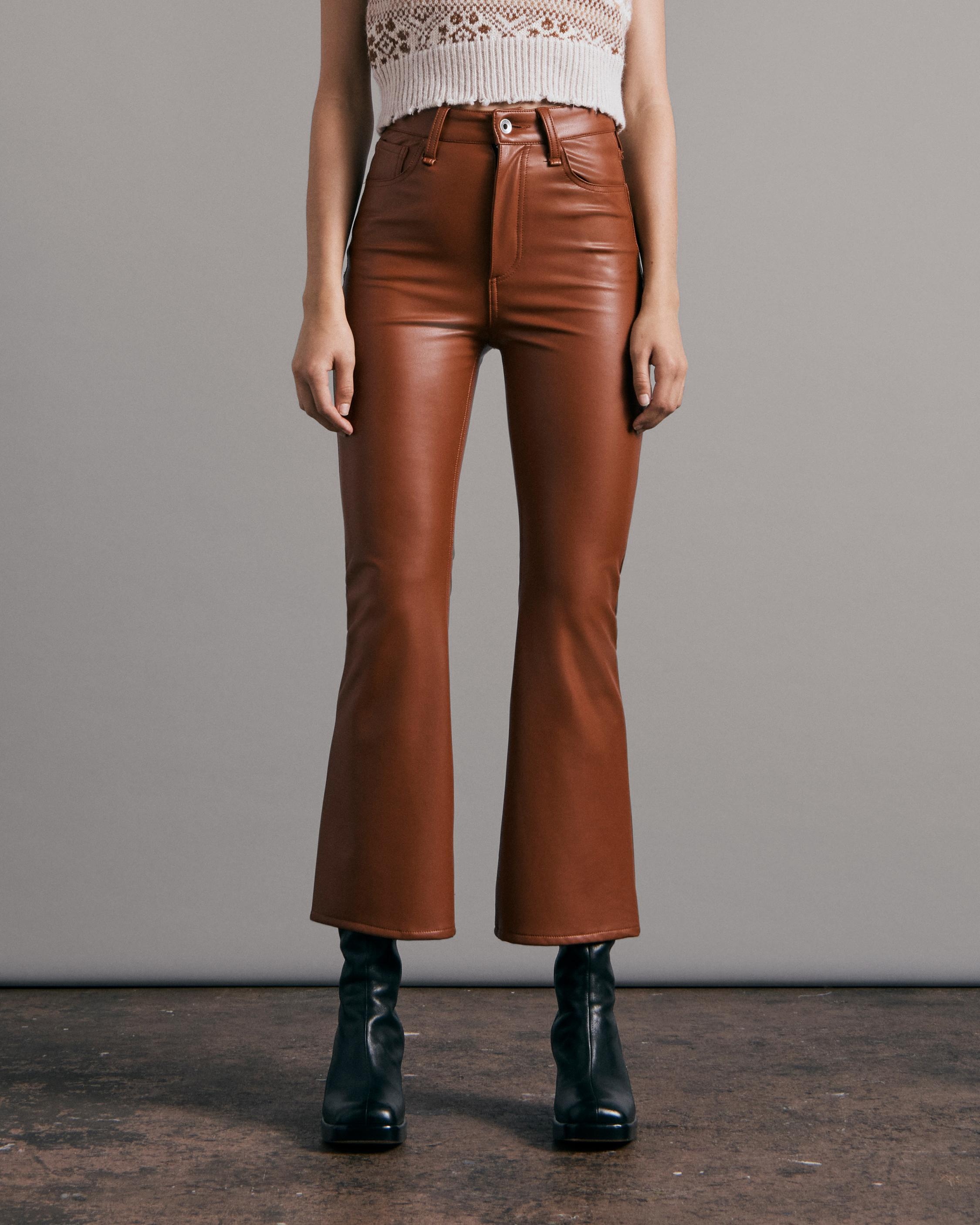 Casey Faux Leather Flare - 2