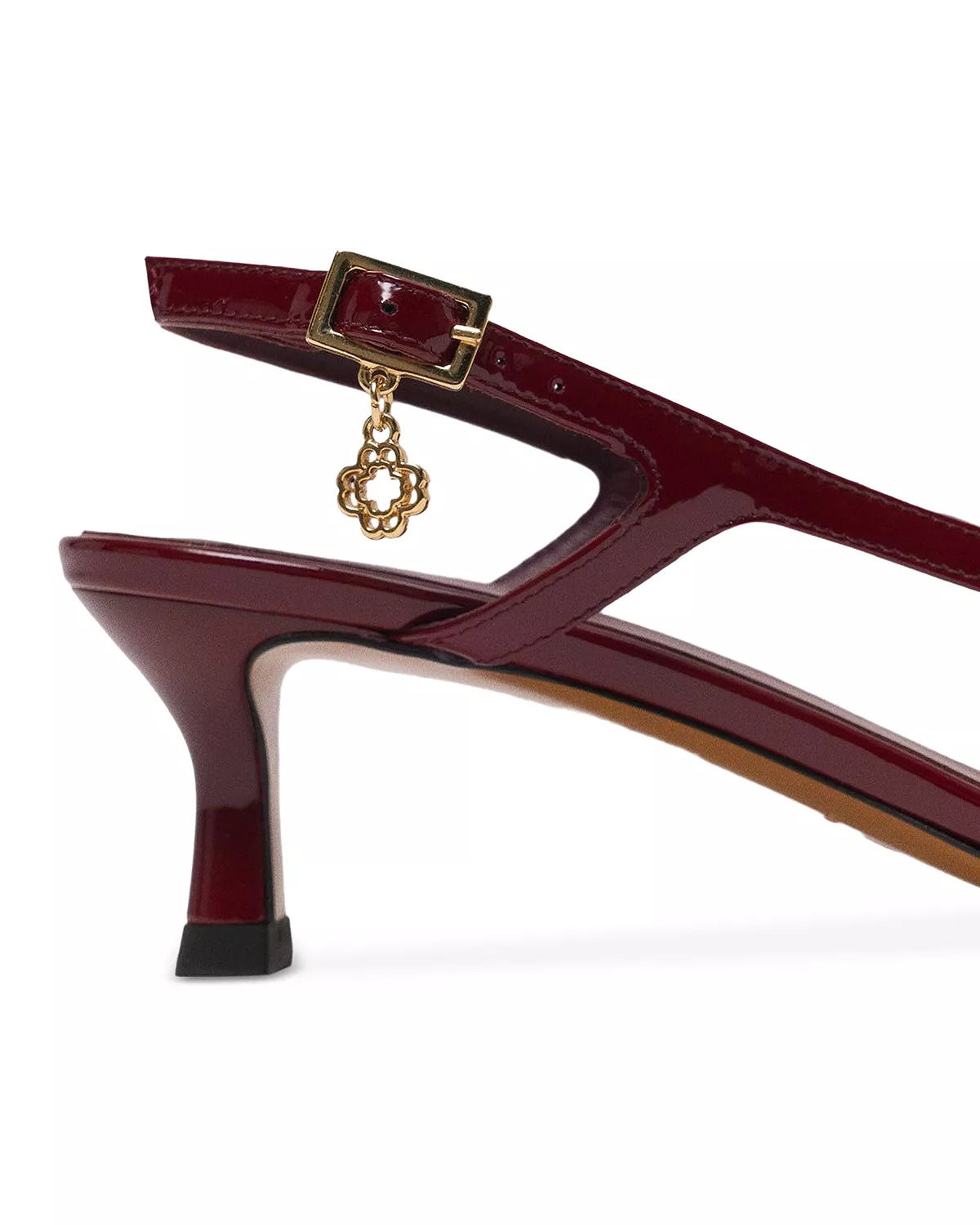 Women's Patent Leather Slingback Pumps - 6
