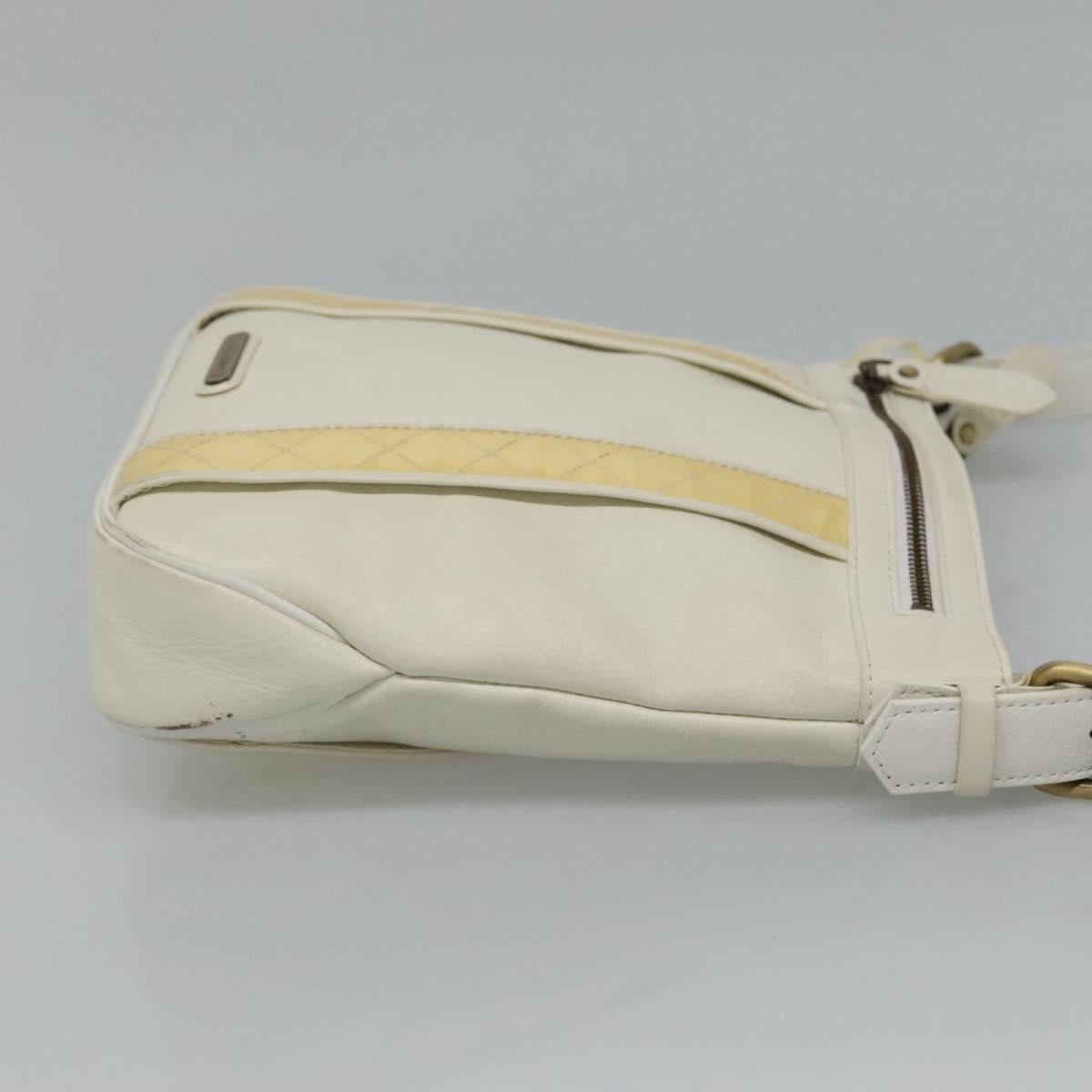 Burberry Shoulder Bag Leather White - 4