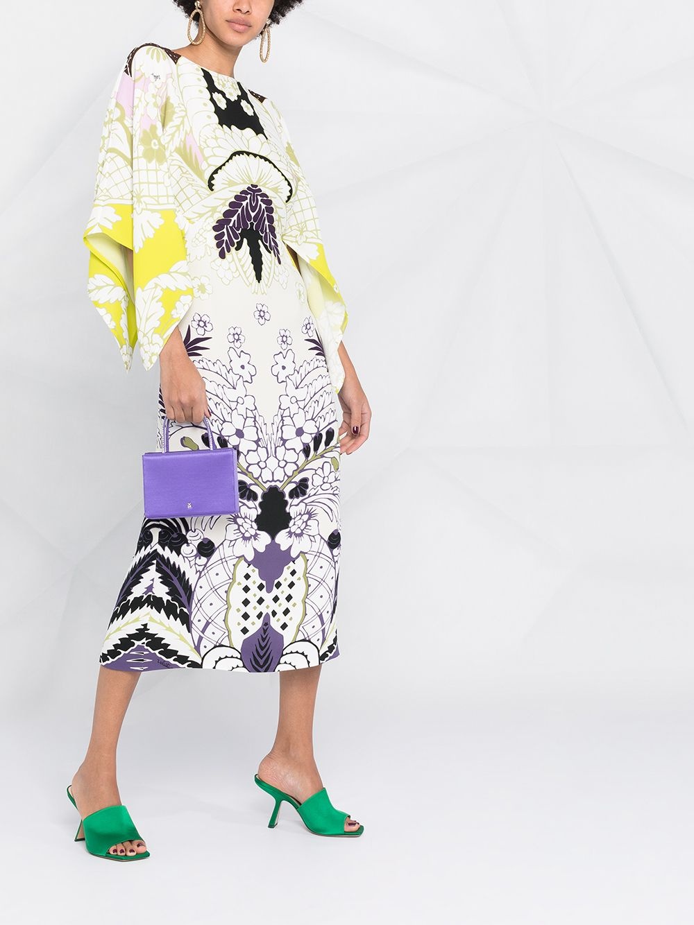 Tropical Word Arazzo kaftan dress - 4