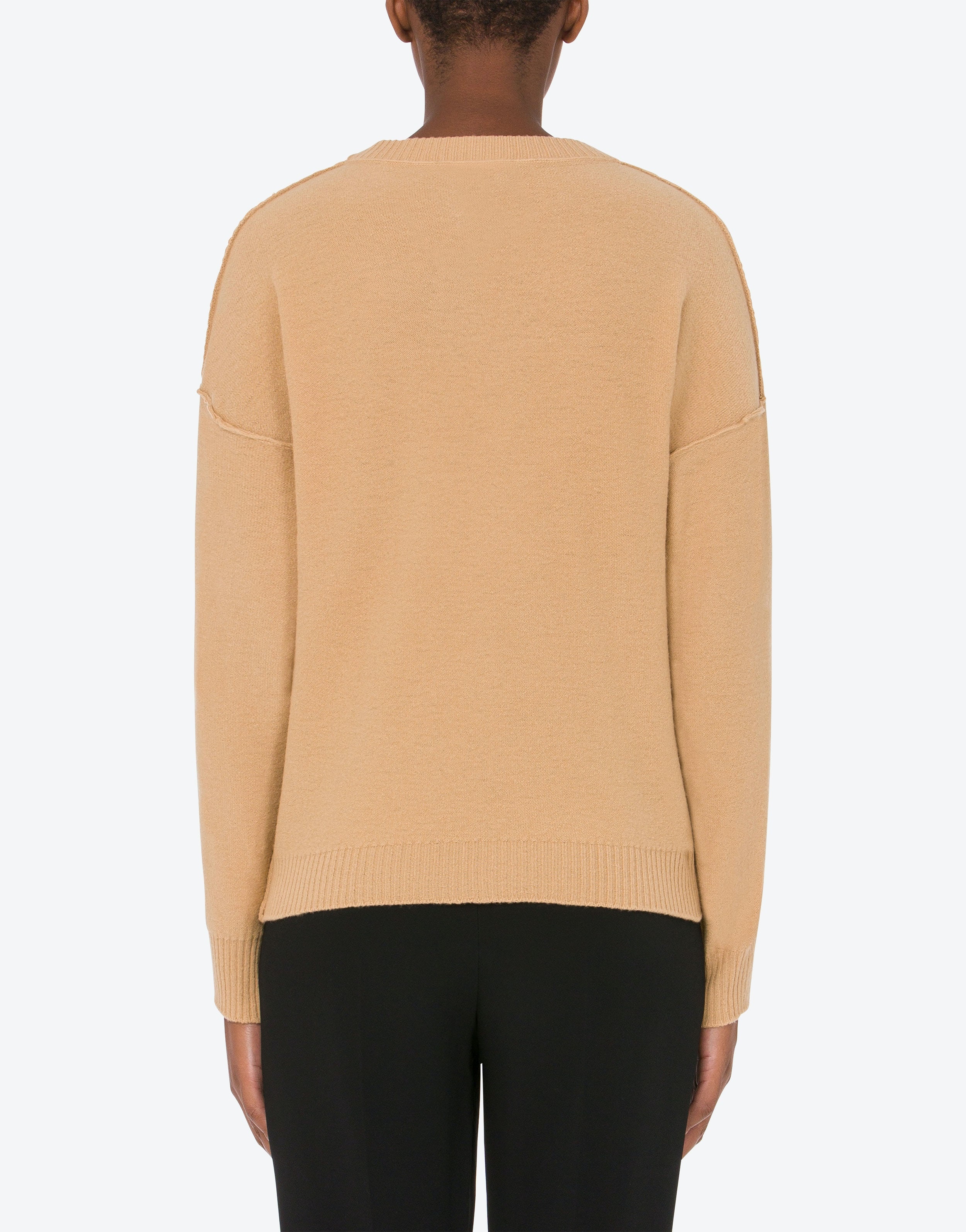 INSIDE OUT LOGO WOOL JUMPER - 3