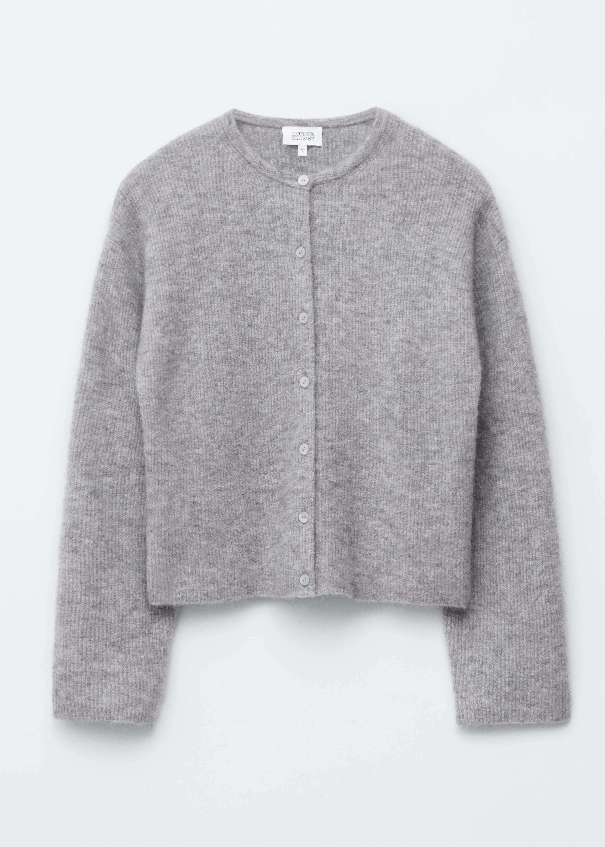 Alpaca-Blend Knitted Cardigan - 1
