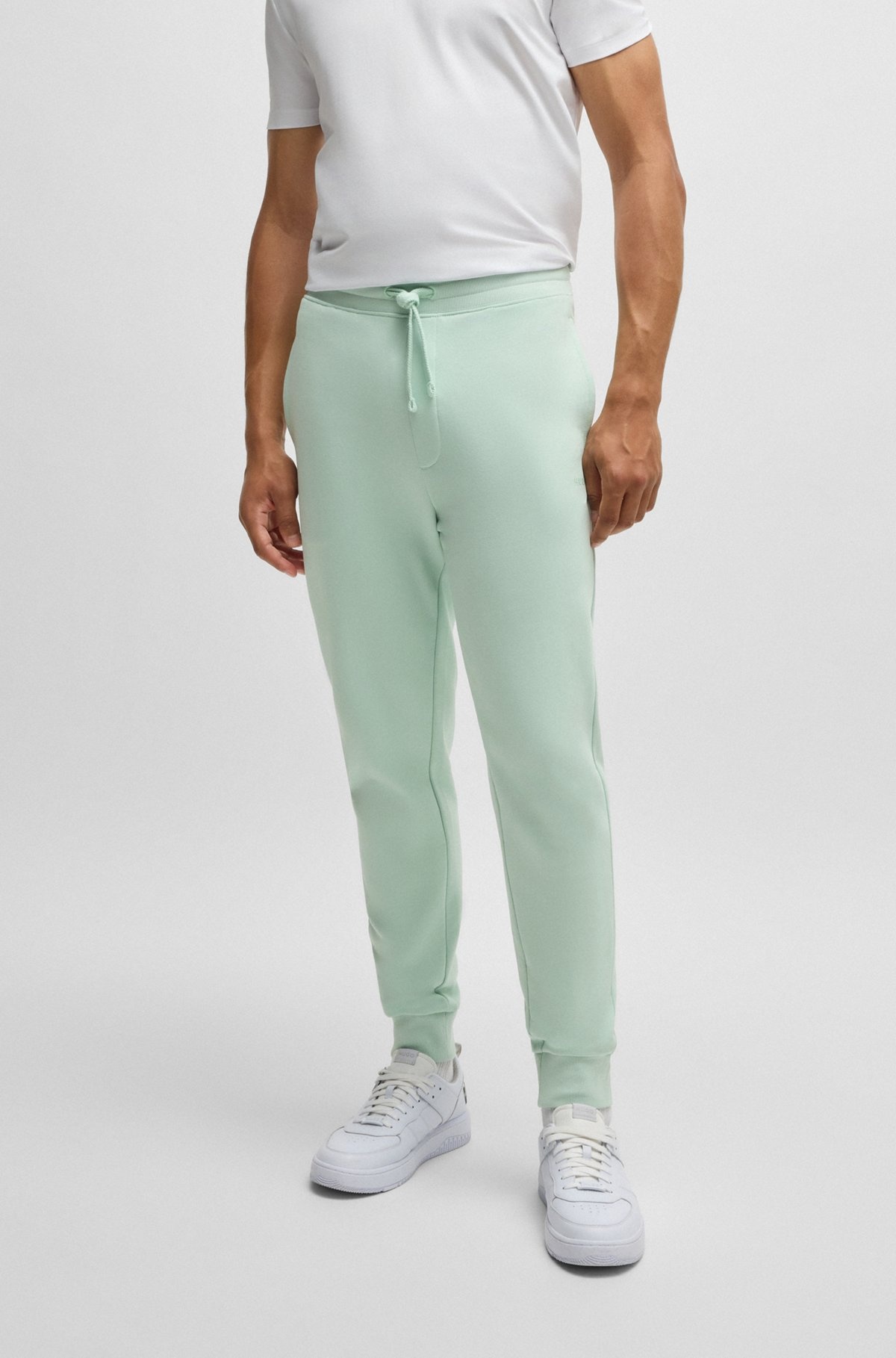 COTTON-TERRY TRACKSUIT BOTTOMS WITH LOGO PRINT - 2