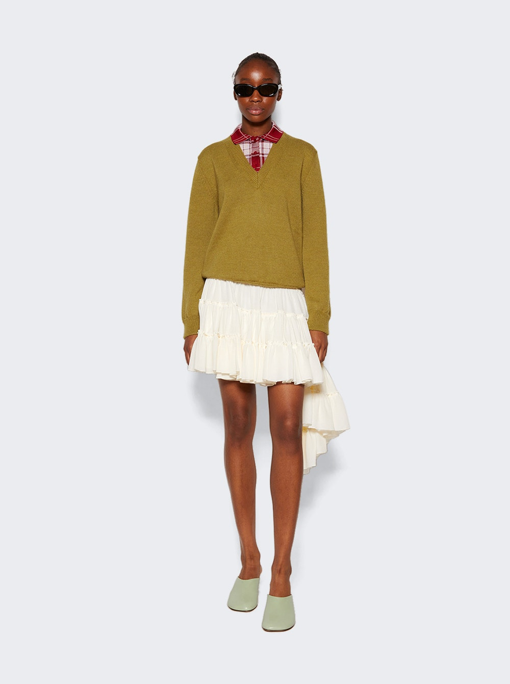 Trompe L'oeil Sweater Green - 2