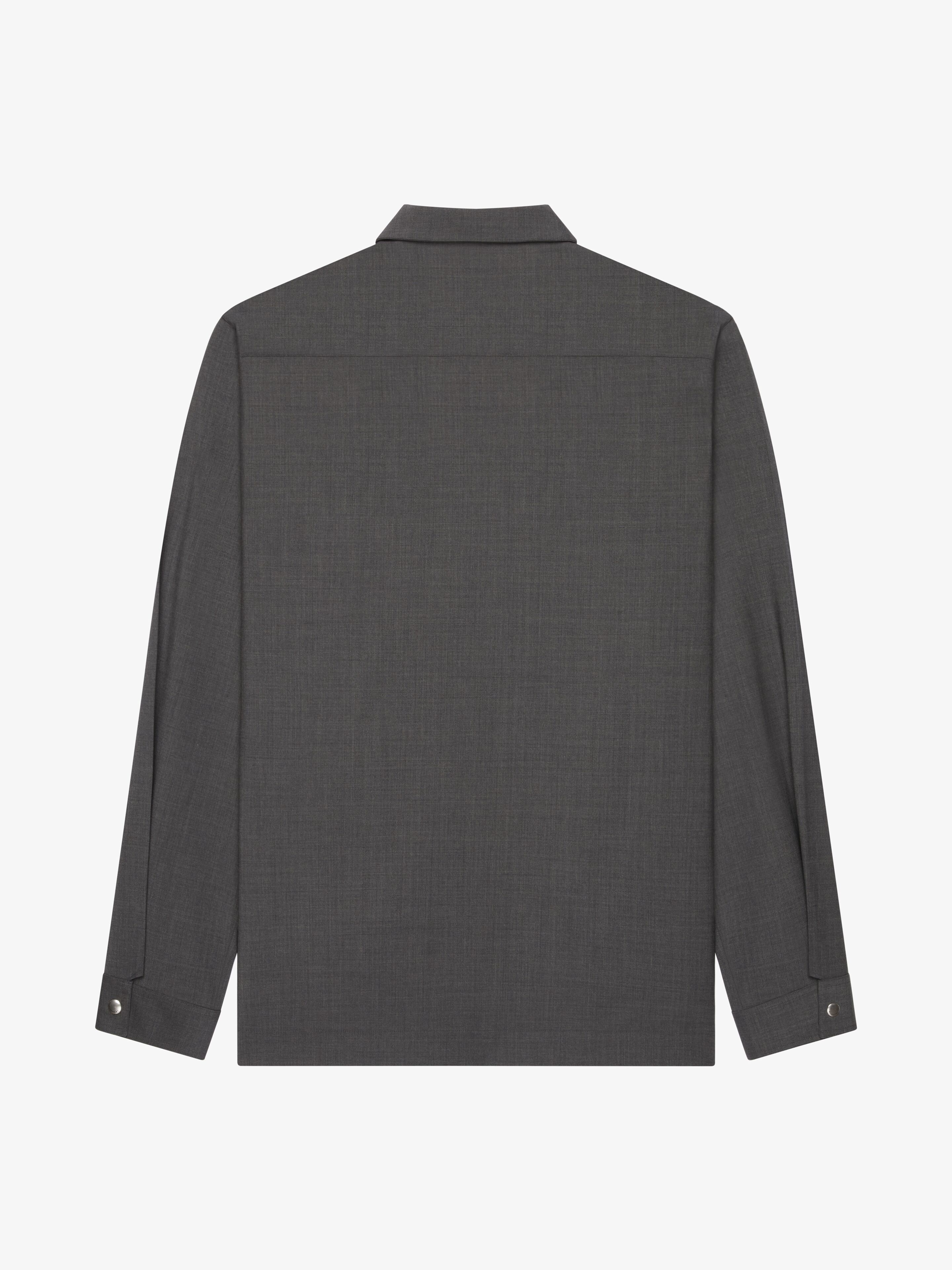 ZIPPED SHIRT IN WOOL - 2