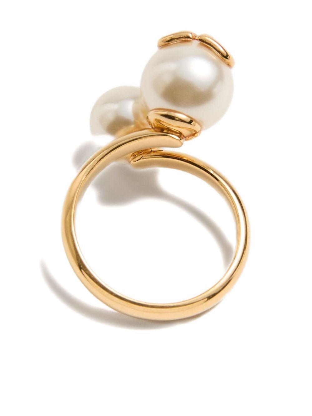 VLogo Signature faux-pearl ring - 3