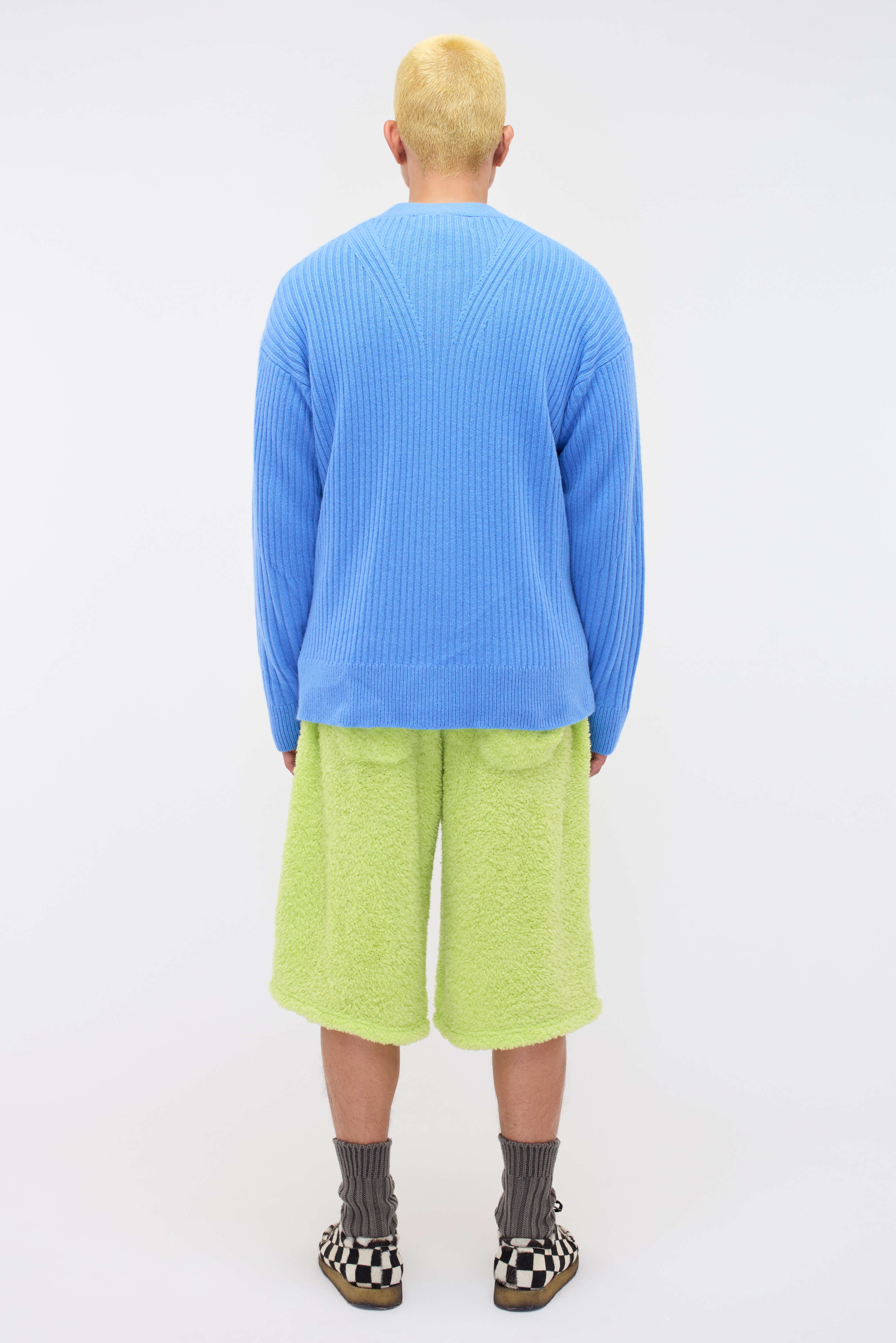 SPLICED RIB CARDIGAN - 5