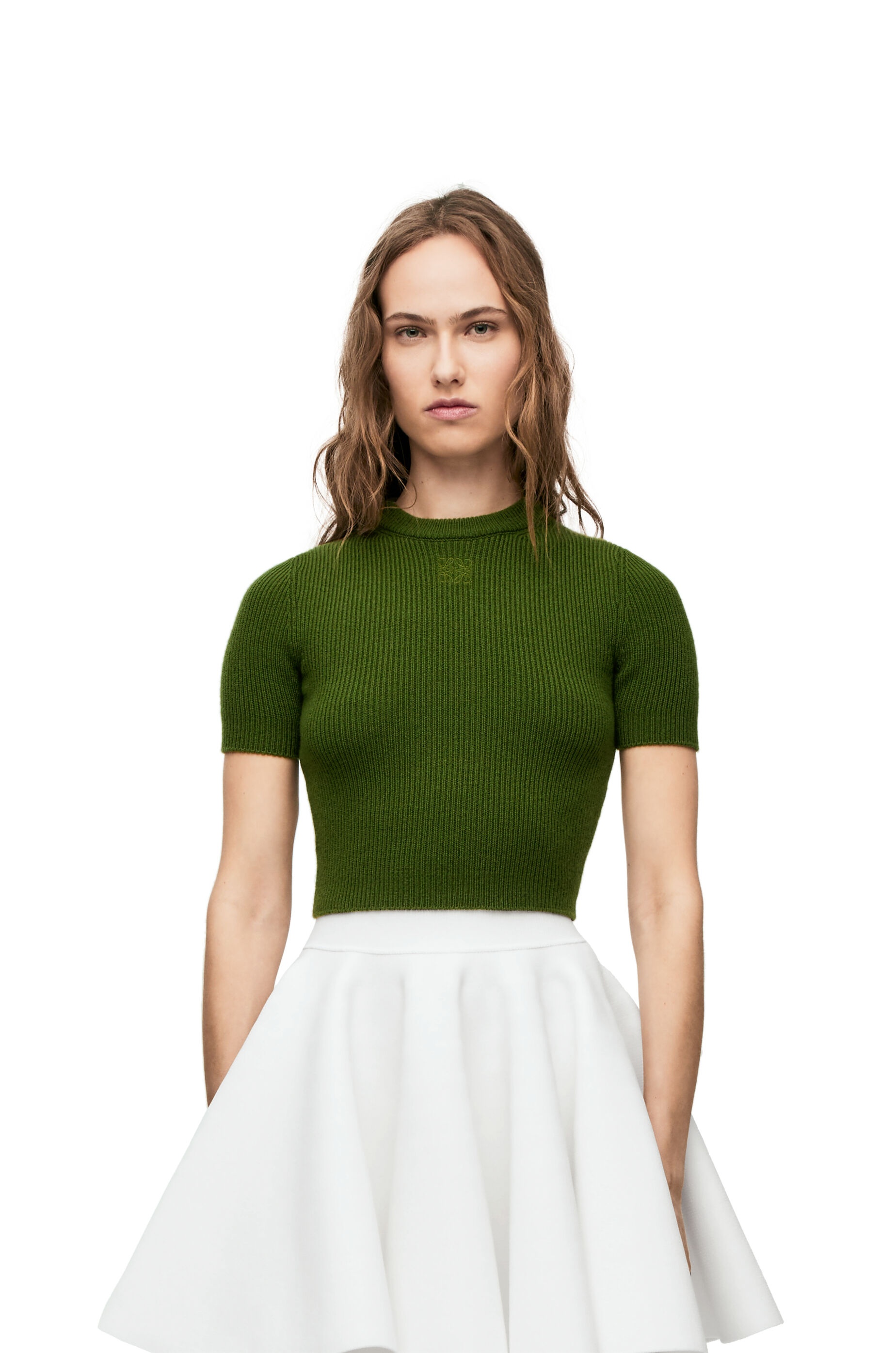 Cropped sweater in cashmere - 3