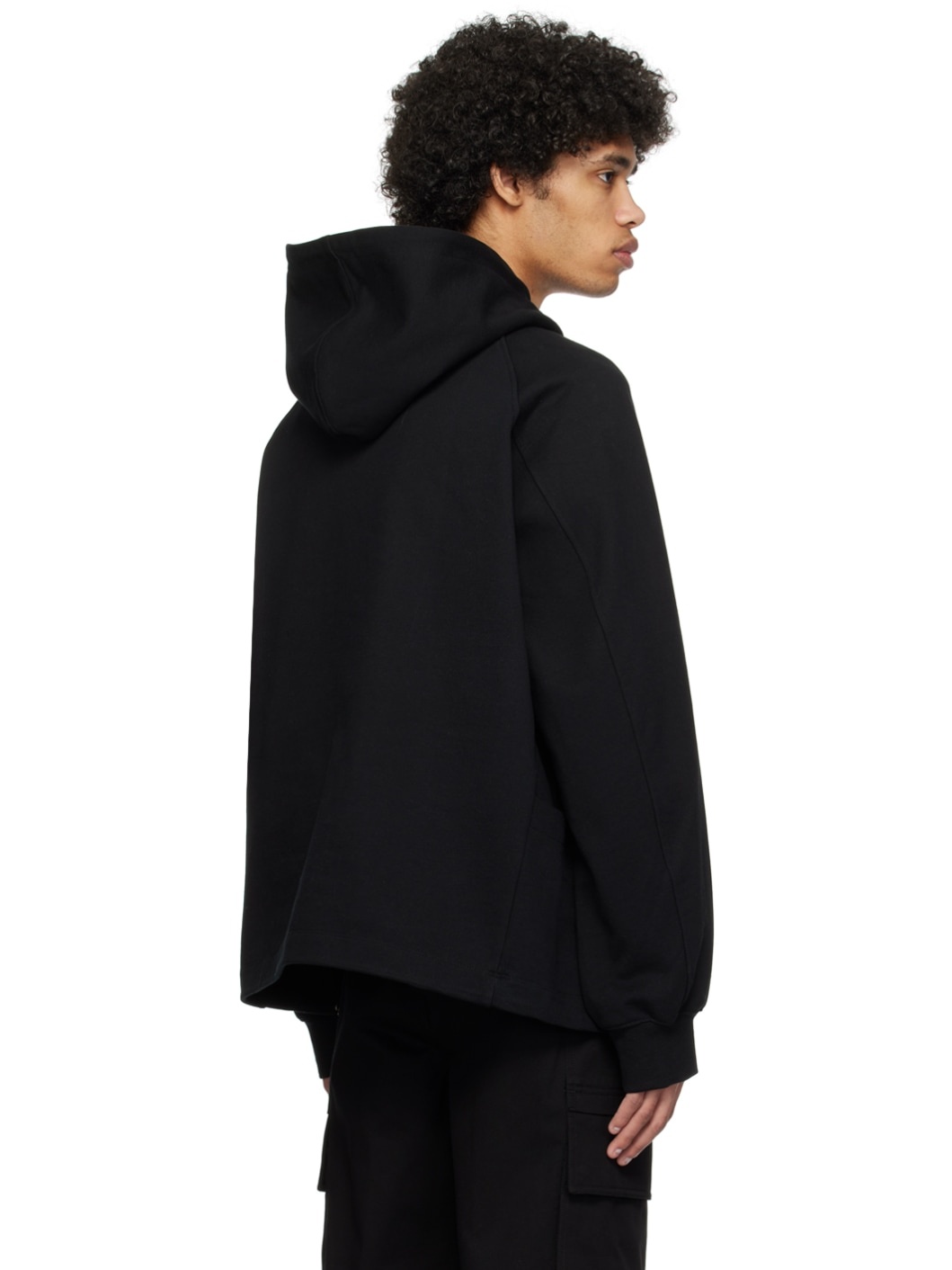 Black Expansion Panel Hoodie - 3