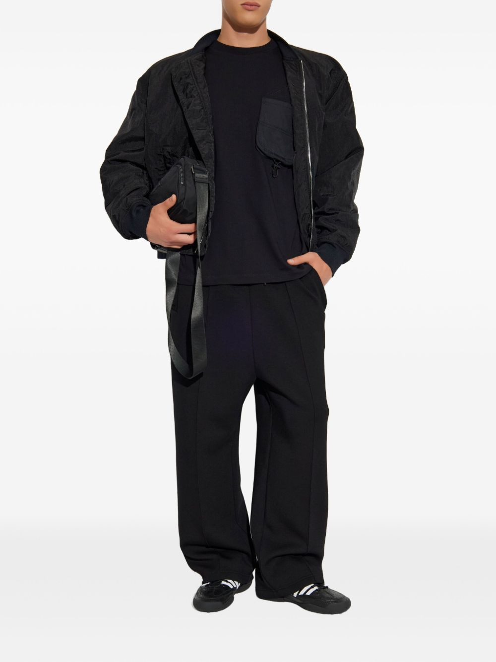 ribbed-hem bomber jacket - 2
