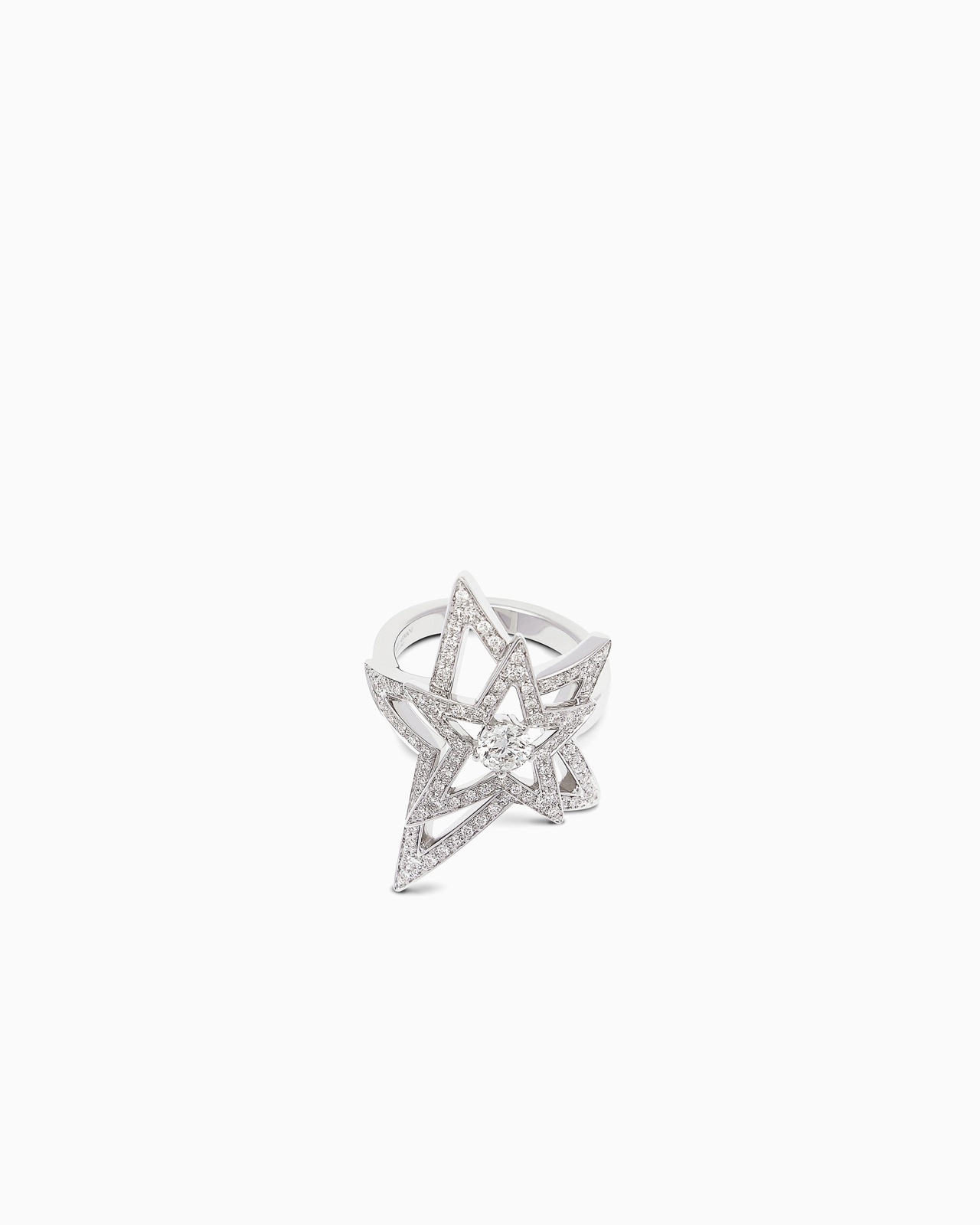 18K WHITE-GOLD, DIAMOND FIRMAMENTO RING - 1