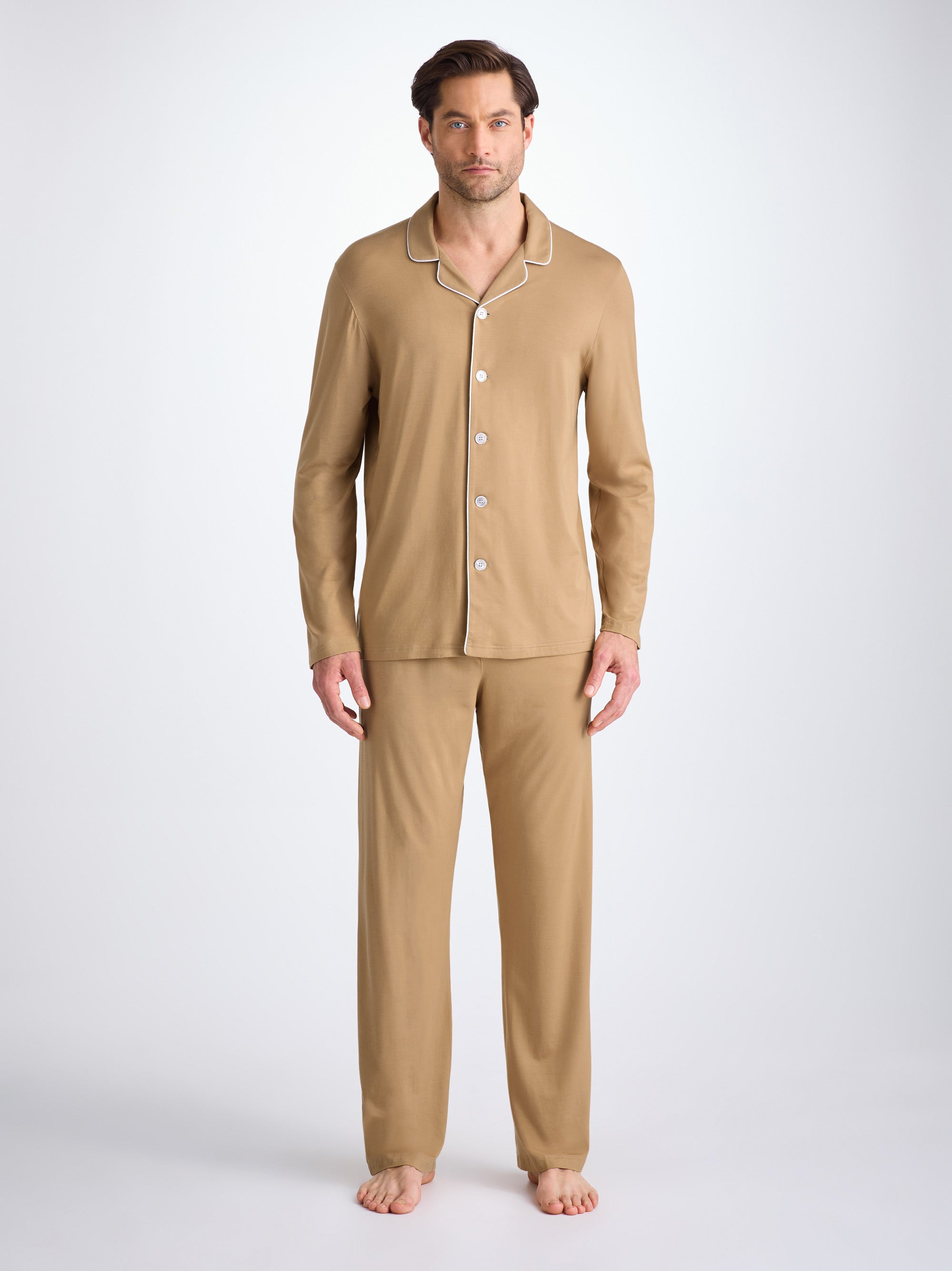 Men's Pajamas Basel Micro Modal Stretch Camel - 3