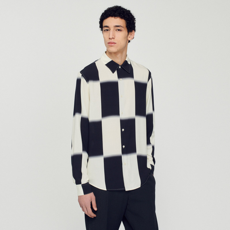 Flowing shirt with check print 5