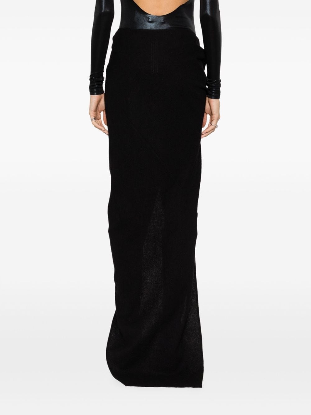 virgin wool maxi skirt - 4