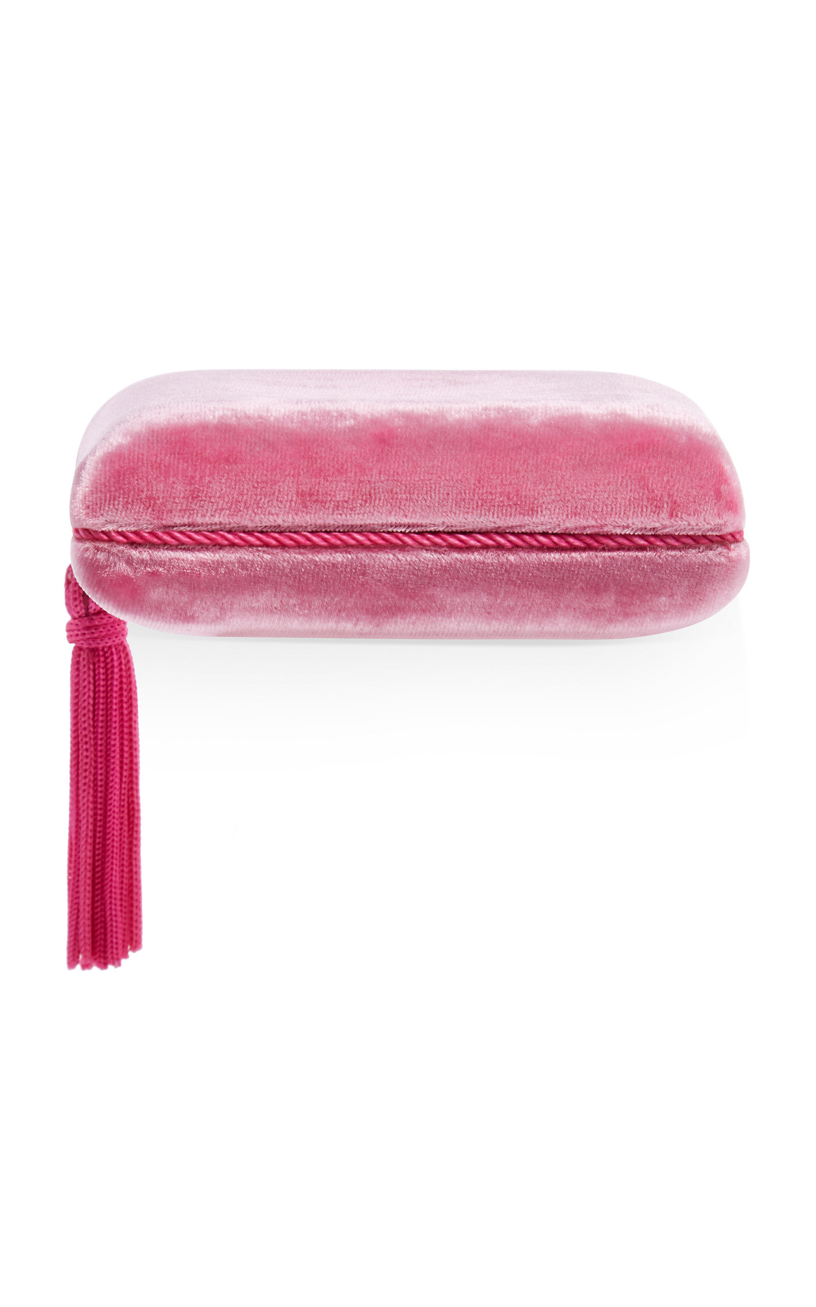 Tasseled Velvet Jewelry Box pink - 3