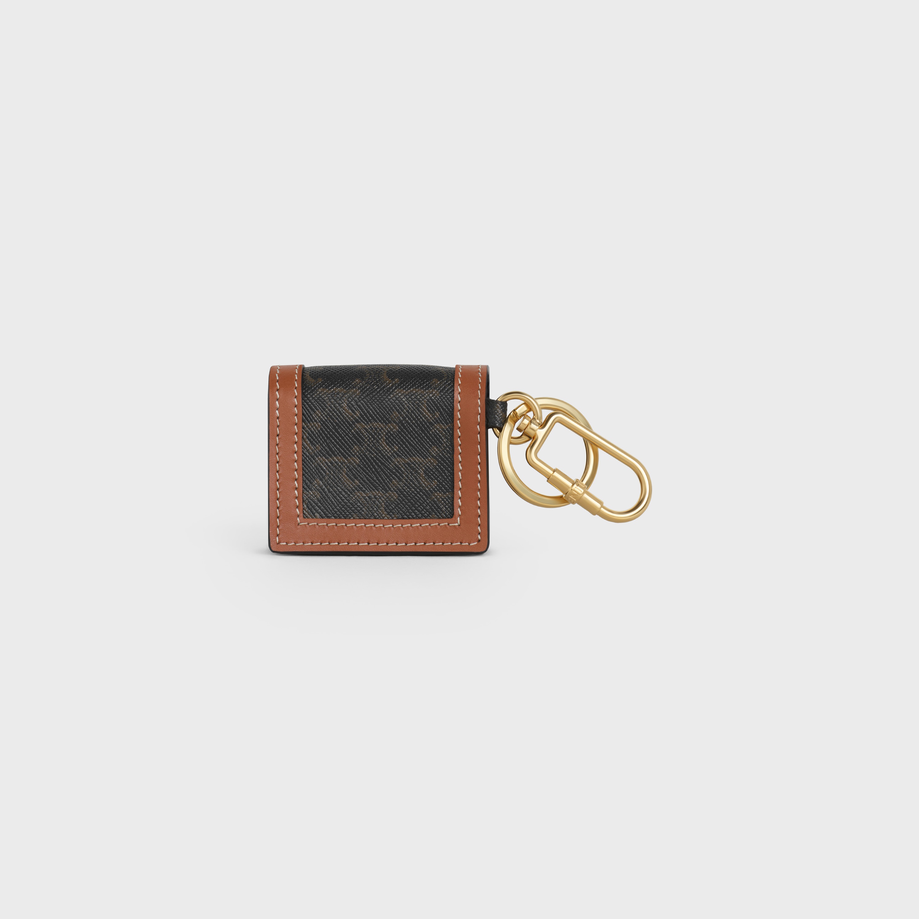 ENVELOP AIRPODS KEYRING  IN  TRIOMPHE CANVAS AND CALFSKIN - 3