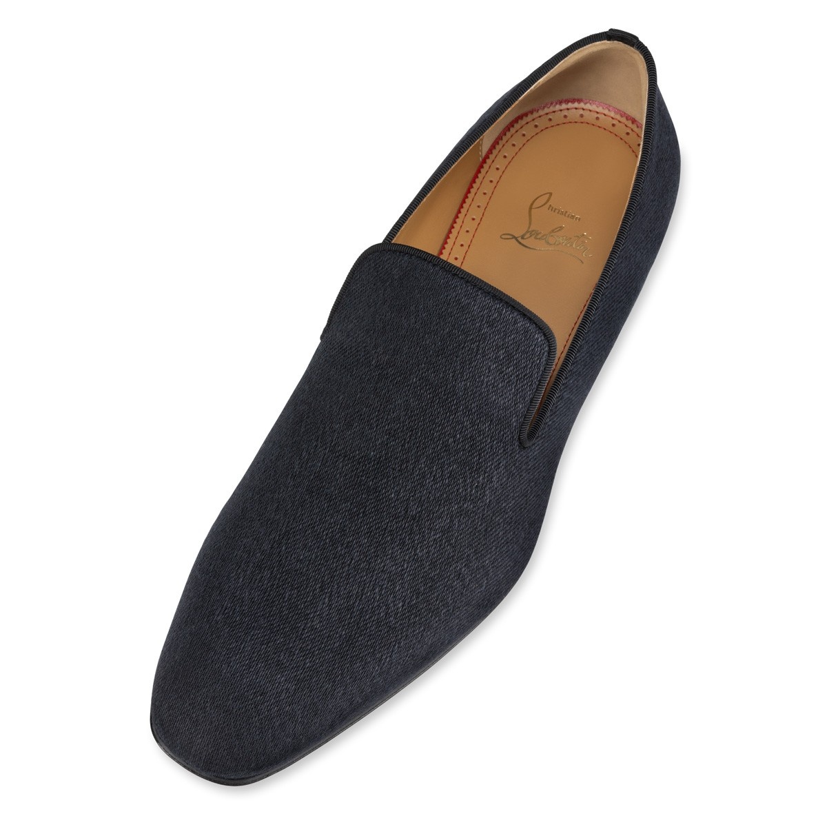 Christian Louboutin* Dandelion キャンバススリッポン ネイビー Dandelion Spikes - Loafers - Veau velours and spikes - Black