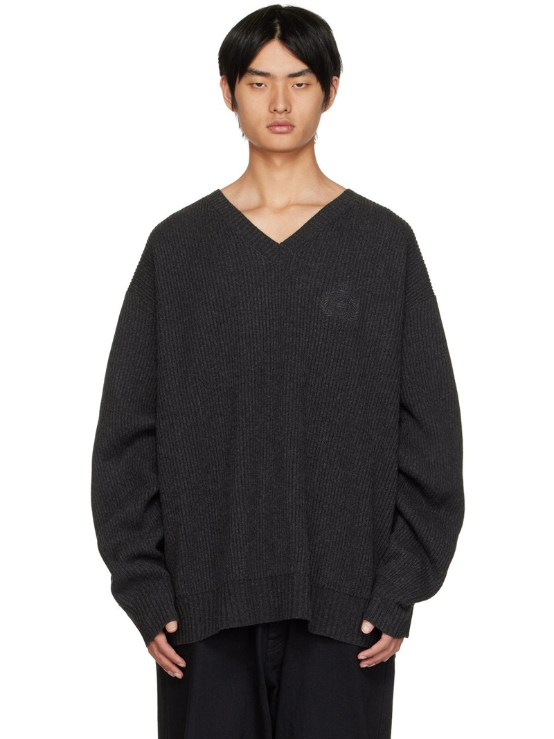 Gray Hybrid Sweater - 1