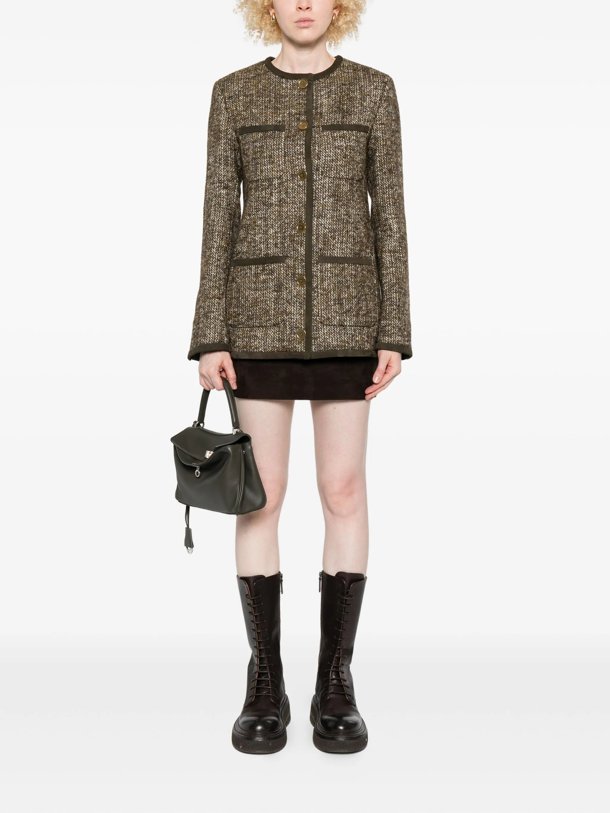 Golden Goose Tweed-pocketed Jacket - 3