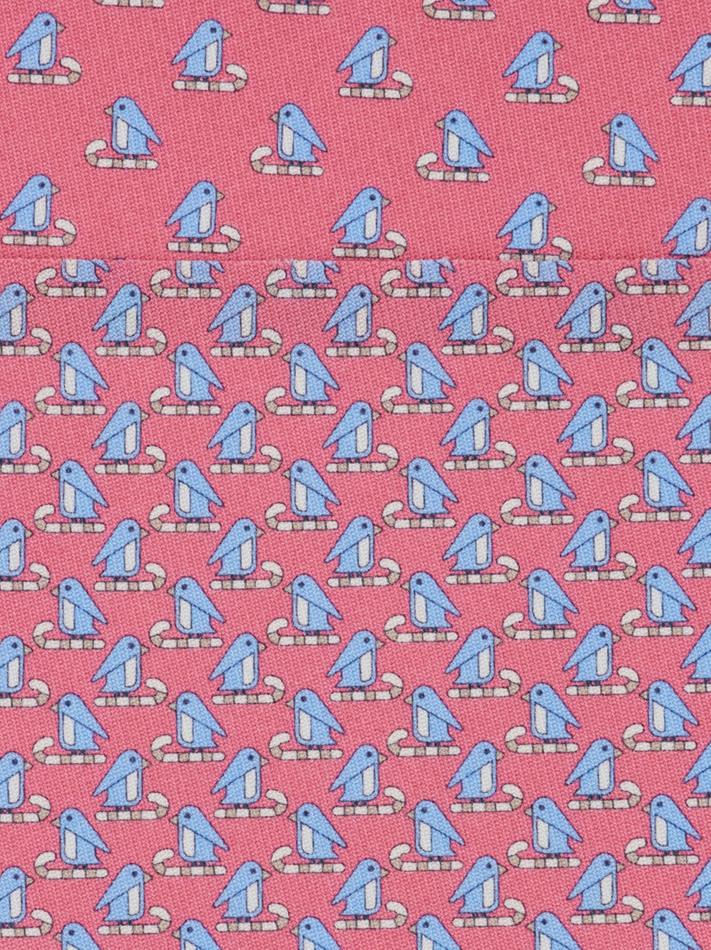 FERRAGAMO Penguin print silk tie outlook