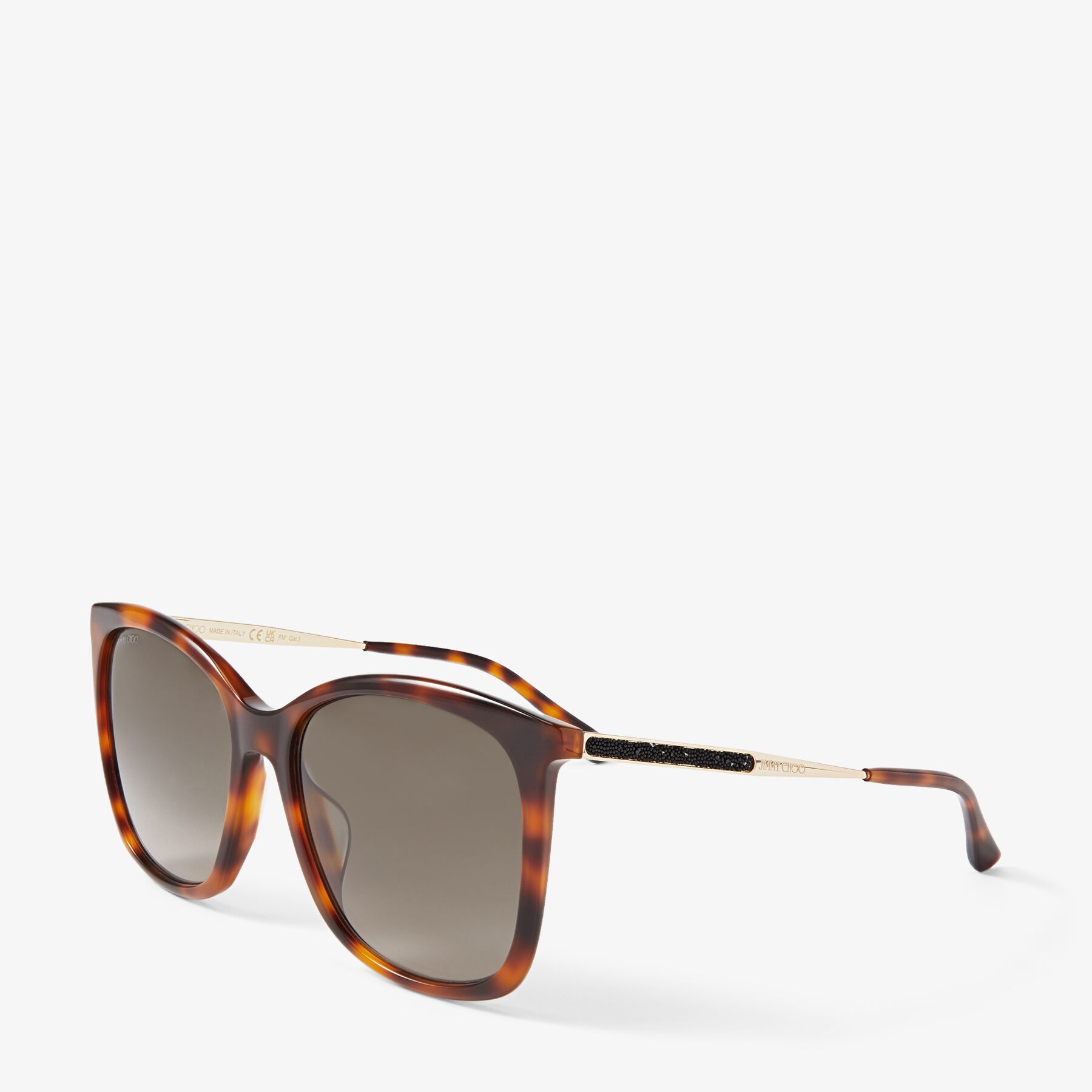 Nerea/G
Havana Square Frame Sunglasses with Swarovski Crystals - 3