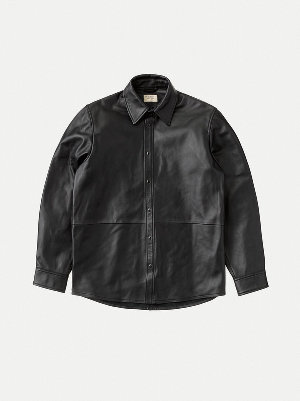 Hugo Leather Shirt Black - 1